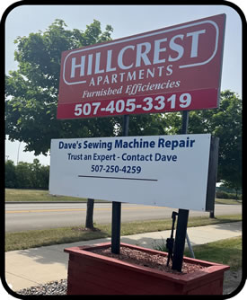 image NEW SIGN for Dave's Sewing Machine Repair in Rochester MN